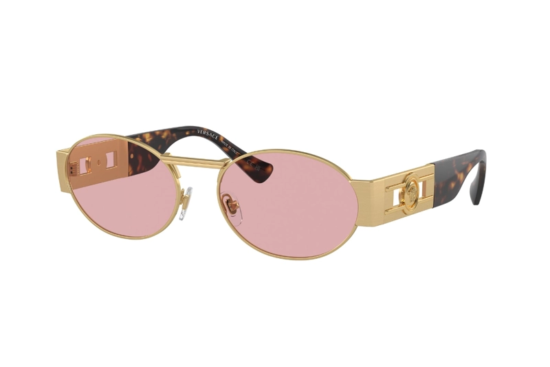 LENTES SOL VERSACE MEDUSA DECO DORADO - 1
