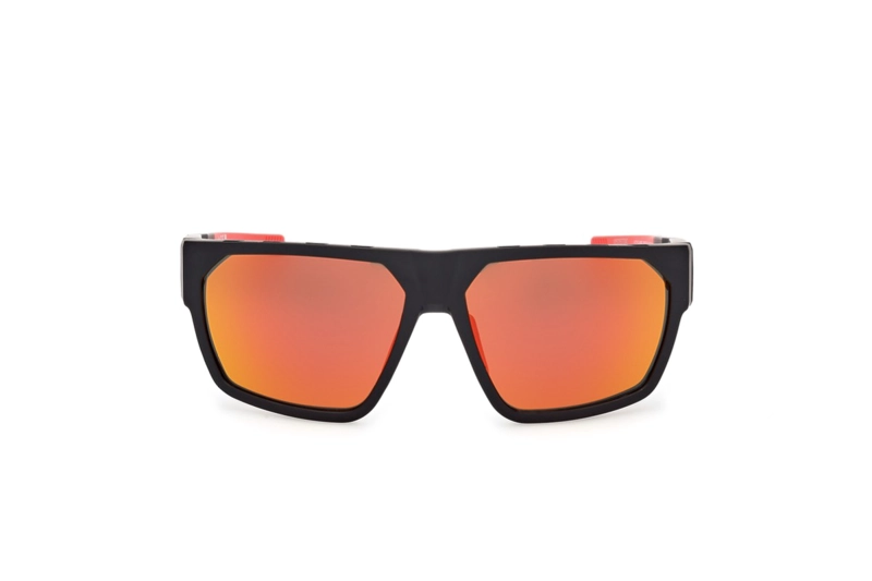LENTES DE SOL NEGRO MATTE ESPEJADOS ADIDAS SPORT - 1