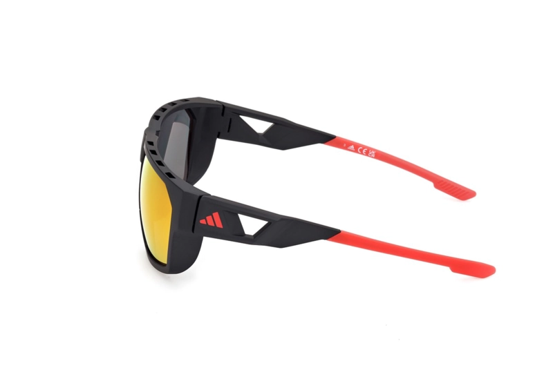 LENTES DE SOL NEGRO MATTE ESPEJADOS ADIDAS SPORT - 3