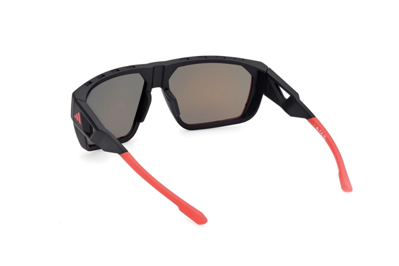 LENTES DE SOL NEGRO MATTE ESPEJADOS ADIDAS SPORT - 4