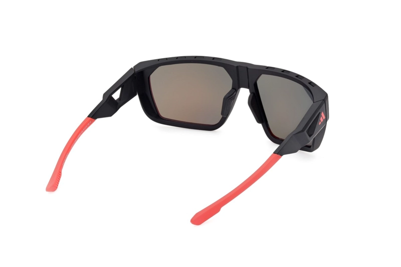 LENTES DE SOL NEGRO MATTE ESPEJADOS ADIDAS SPORT - 6