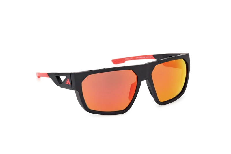 LENTES DE SOL NEGRO MATTE ESPEJADOS ADIDAS SPORT - 8
