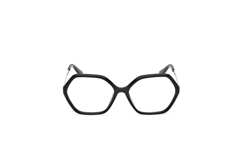 LENTES OPTICOS NEGRO BRILLANTE GUESS - 1
