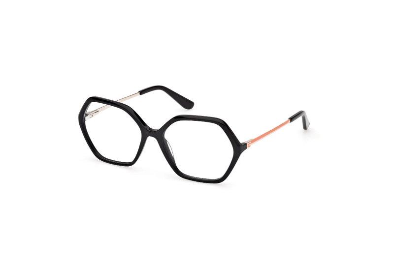 LENTES OPTICOS NEGRO BRILLANTE GUESS - 2