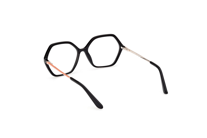 LENTES OPTICOS NEGRO BRILLANTE GUESS - 4
