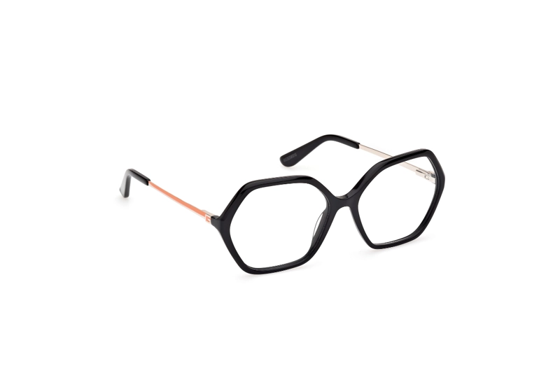 LENTES OPTICOS NEGRO BRILLANTE GUESS - 8