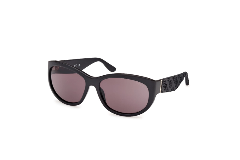 LENTES DE SOL NEGRO BRILLANTE GUESS - 2