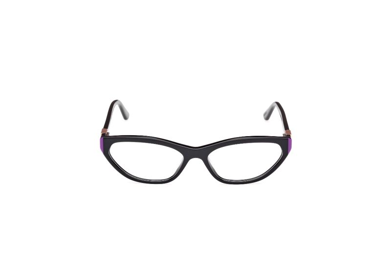 LENTES OPTICOS NEGRO BRILLANTE GUESS - 1