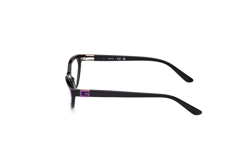 LENTES OPTICOS NEGRO BRILLANTE GUESS - 3