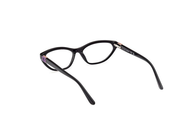 LENTES OPTICOS NEGRO BRILLANTE GUESS - 4