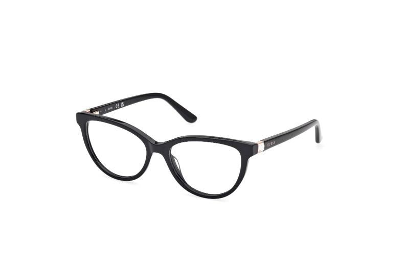 LENTES OPTICOS NEGRO BRILLANTE GUESS - 2