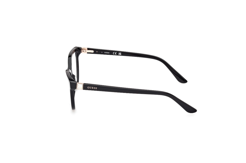 LENTES OPTICOS NEGRO BRILLANTE GUESS - 3
