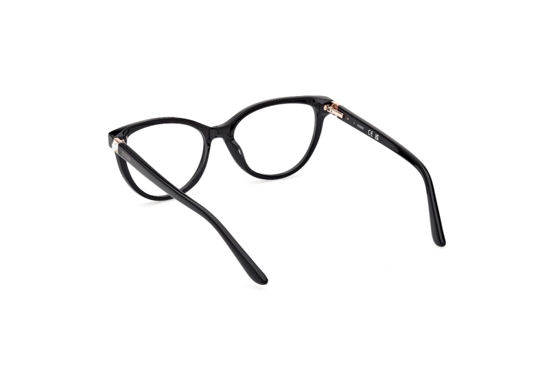 LENTES OPTICOS NEGRO BRILLANTE GUESS - 4