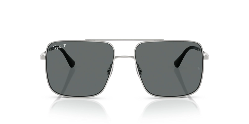 LENTES DE SOL ARI PLATEADO POLARIZADOS RAY-BAN - 1