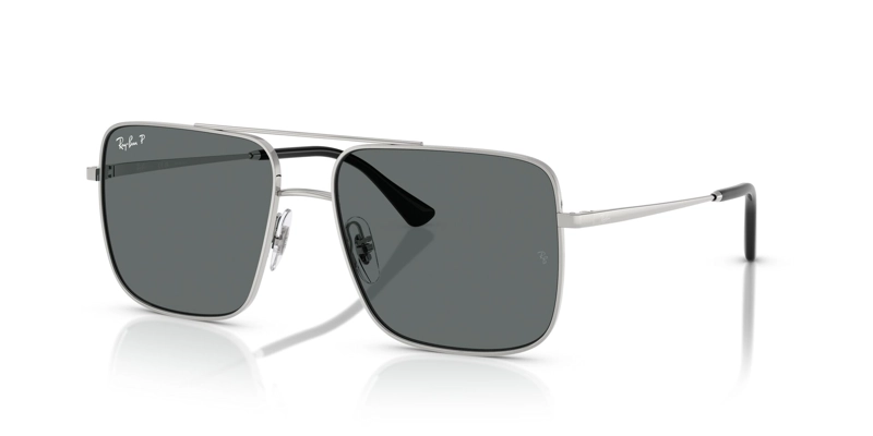 LENTES DE SOL ARI PLATEADO POLARIZADOS RAY-BAN - 2