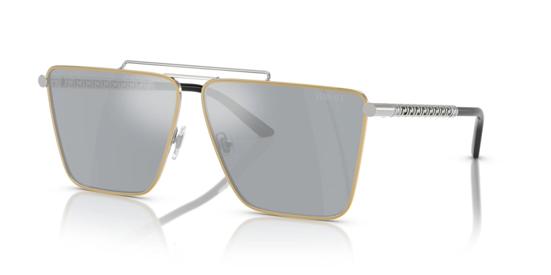 LENTES DE SOL DORADO ESPEJADOS VERSACE - 1