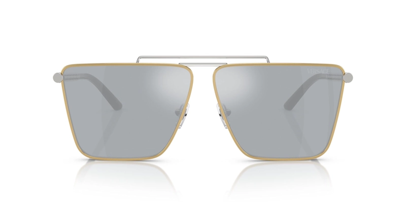 LENTES DE SOL DORADO ESPEJADOS VERSACE - 2