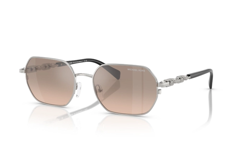LENTES DE SOL SAINT MARTIN PLATEADO ESPEJADOS MICHAEL KORS - 2