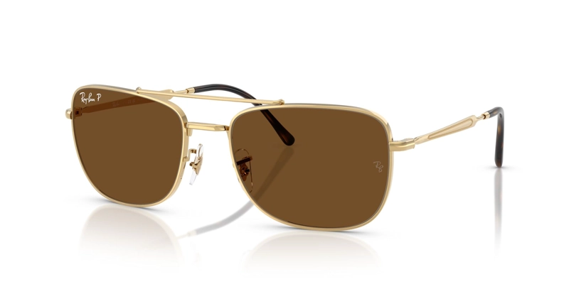 LENTES DE SOL DORADO POLARIZADOS RAY-BAN - 2
