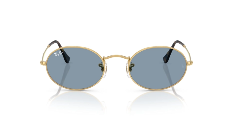 LENTES DE SOL OVAL DORADO RAY-BAN - 1