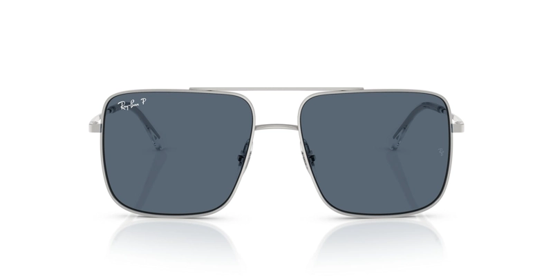 LENTES DE SOL ARI PLATEADO POLARIZADOS RAY-BAN - 1