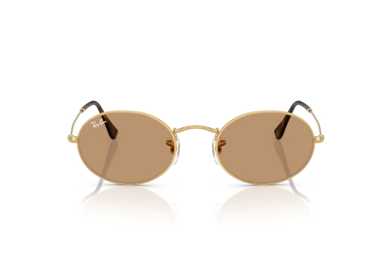 LENTES DE SOL OVAL DORADO RAY-BAN - 1