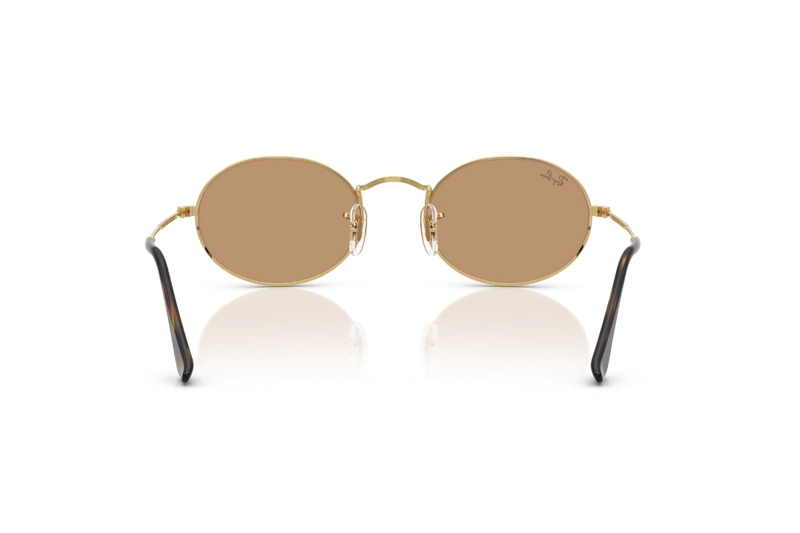 LENTES DE SOL OVAL DORADO RAY-BAN - 4