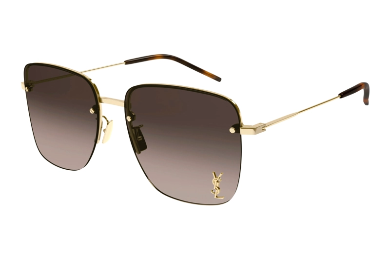 LENTES DE SOL DORADO DEGRADADOS YVES SAINT LAURENT - 1