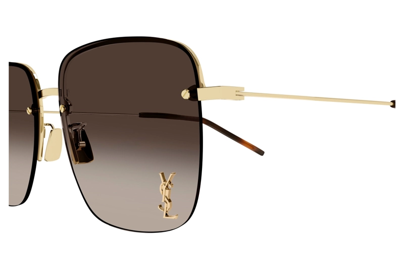 LENTES DE SOL DORADO DEGRADADOS YVES SAINT LAURENT - 3