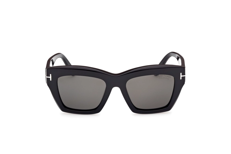 LENTES DE SOL LUNA NEGRO BRILLANTE POLARIZADOS TOM FORD - 2