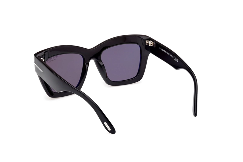 LENTES DE SOL LUNA NEGRO BRILLANTE POLARIZADOS TOM FORD - 4