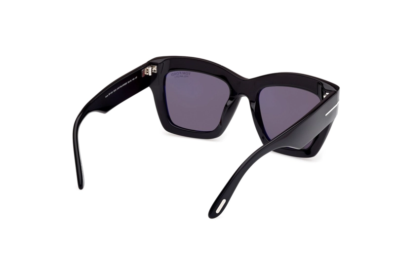 LENTES DE SOL LUNA NEGRO BRILLANTE POLARIZADOS TOM FORD - 6