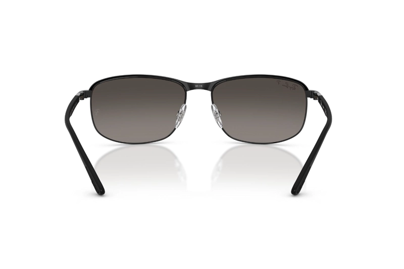 LENTES DE SOL NEGRO POLARIZADOS ESPEJADOS RAY-BAN - 4
