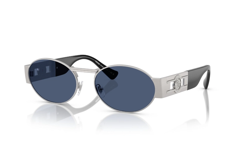 LENTES DE SOL MEDUSA DECO PLATEADO VERSACE - 1