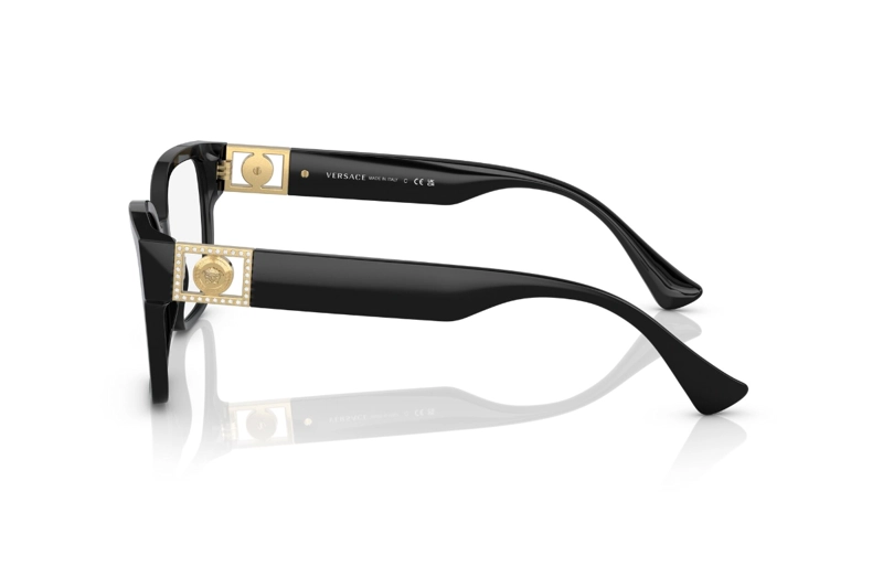 LENTES OPTICOS BRIGHT MEDUSA NEGRO VERSACE - 3