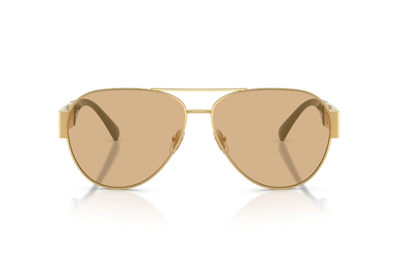 LENTES DE SOL GRECA DORADO ESPEJADOS VERSACE - 2