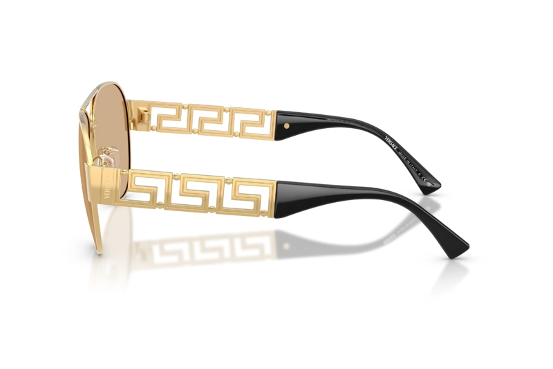 LENTES DE SOL GRECA DORADO ESPEJADOS VERSACE - 3
