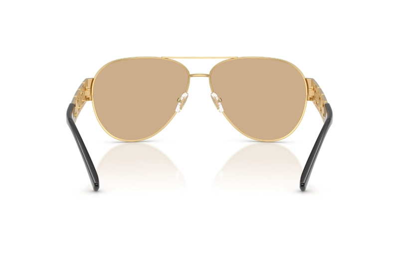 LENTES DE SOL GRECA DORADO ESPEJADOS VERSACE - 4