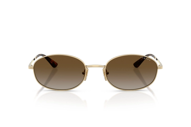LENTES DE SOL DORADO POLARIZADOS DEGRADADOS VOGUE - 1