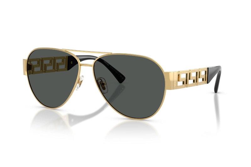 LENTES DE SOL GRECA DORADO VERSACE - 1