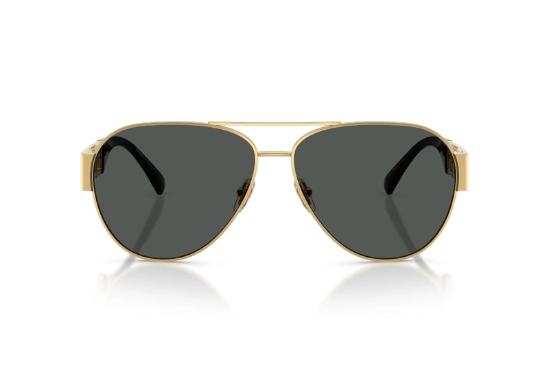 LENTES DE SOL GRECA DORADO VERSACE - 2