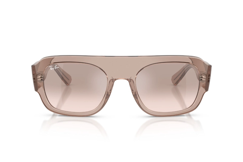LENTES DE SOL MARRON ESPEJADOS DEGRADADOS RAY-BAN - 1