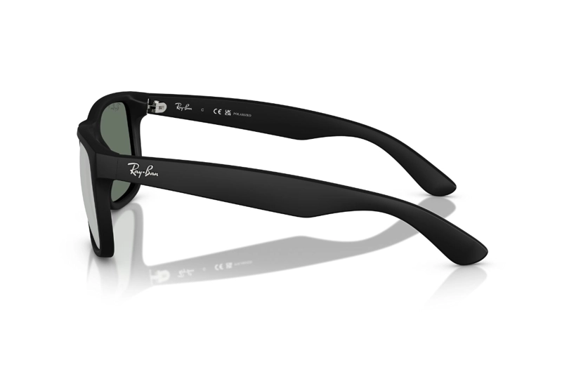 LENTES DE SOL JUSTIN NEGRO POLARIZADOS ESPEJADOS RAY-BAN - 3