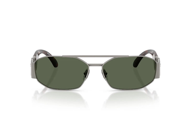 LENTES DE SOL BIGGIE METALLO PLATEADO VERSACE - 2
