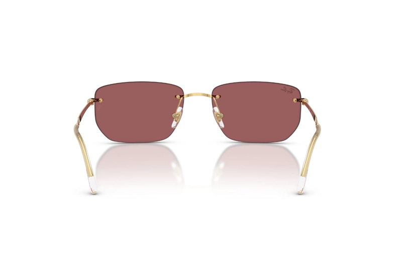 LENTES DE SOL DORADO ESPEJADOS RAY-BAN - 4