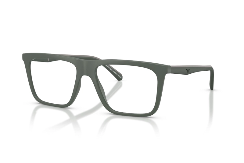 LENTES OPTICOS CON 2 CLIP-ON VERDE EMPORIO ARMANI - 2