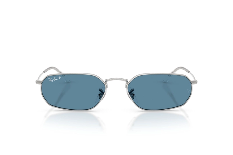 LENTES DE SOL PLATEADO POLARIZADOS RAY-BAN - 1