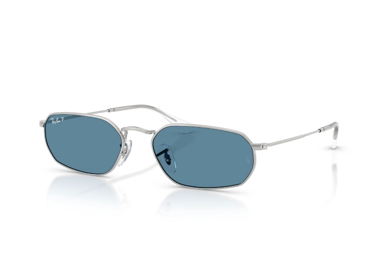 LENTES DE SOL PLATEADO POLARIZADOS RAY-BAN - 2
