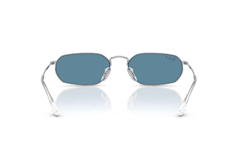 LENTES DE SOL PLATEADO POLARIZADOS RAY-BAN - 4