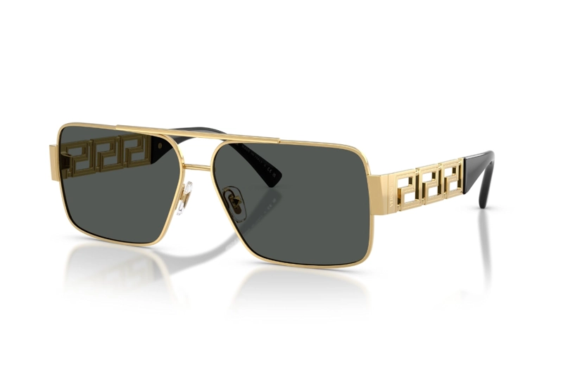 LENTES DE SOL GRECA DORADO VERSACE - 1